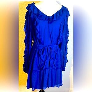 Cato Royal Blue Long Sleeve Dress